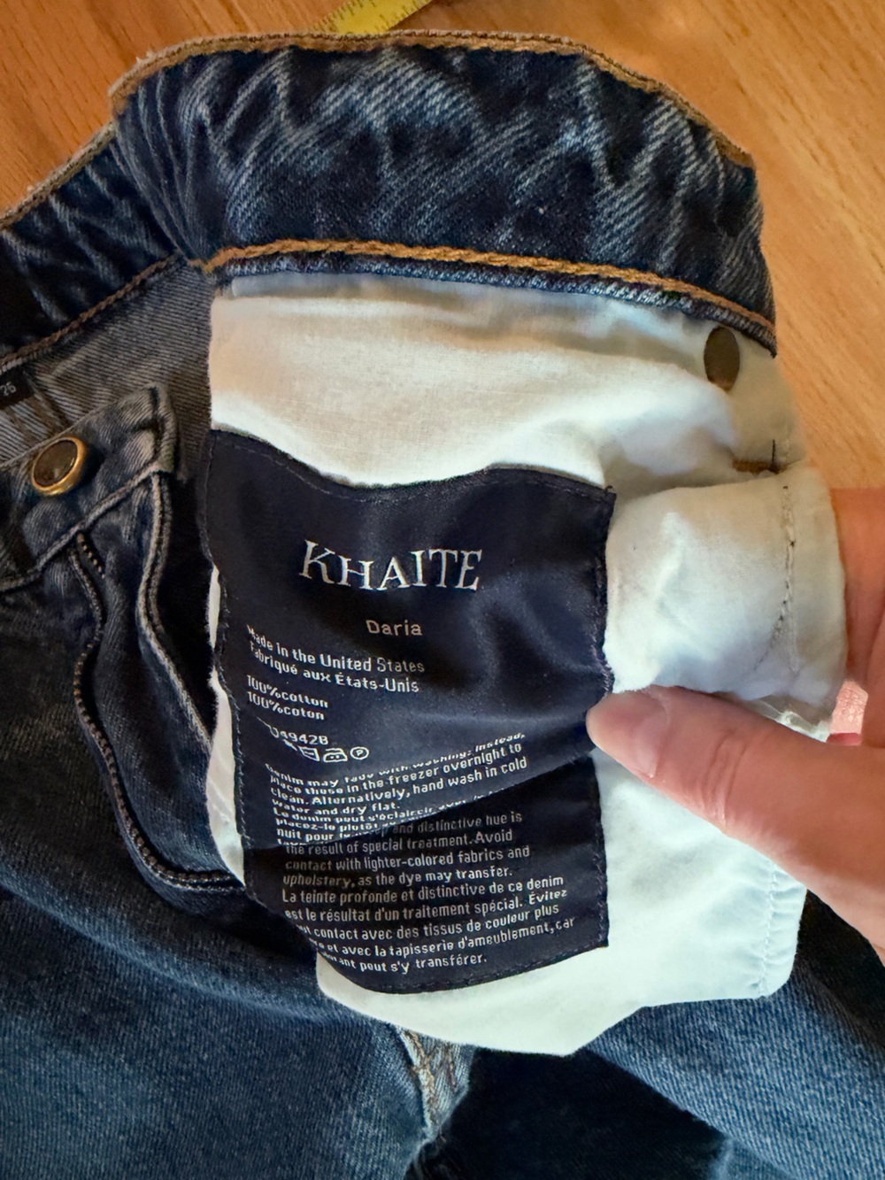 Khaite Daria blue jeans 25 - Picture 4 of 4